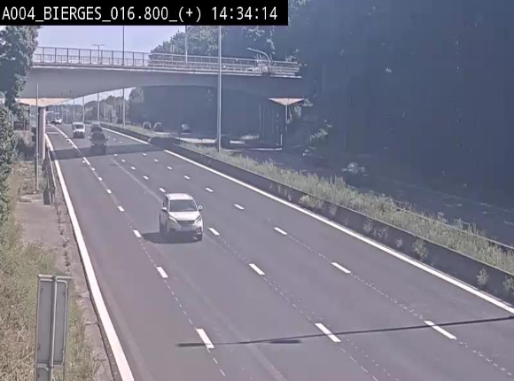<h2>Webcam à Wavre, à hauteur de la sortie 5 Bierges. Vue orientée vers Namur</h2>