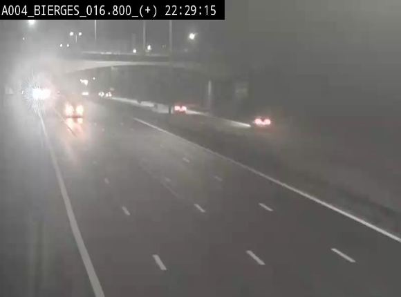 <h2>Webcam à Wavre, à hauteur de la sortie 5 Bierges. Vue orientée vers Namur</h2>