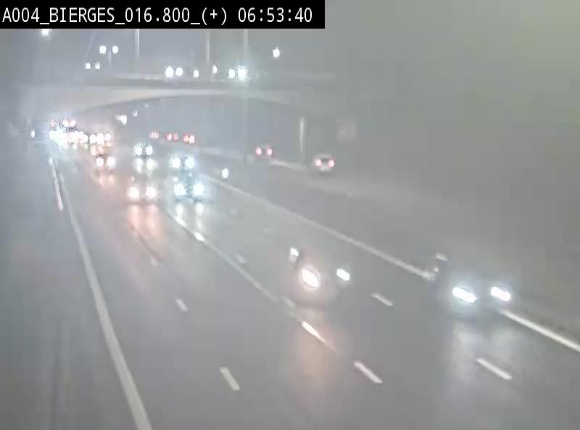 <h2>Webcam à Wavre, à hauteur de la sortie 5 Bierges. Vue orientée vers Namur</h2>