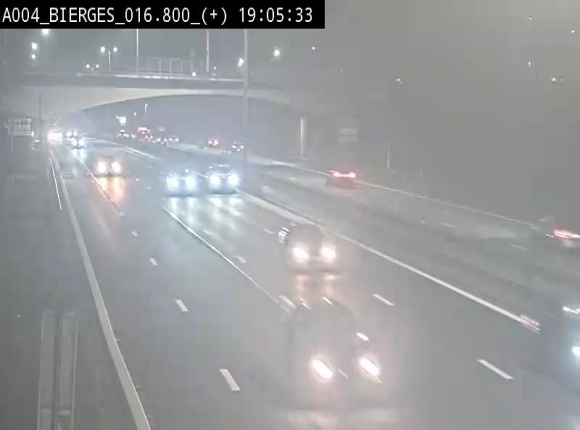 <h2>Webcam à Wavre, à hauteur de la sortie 5 Bierges. Vue orientée vers Namur</h2>