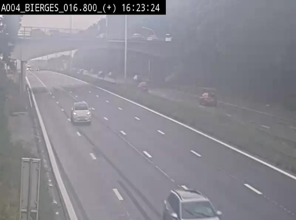 <h2>Webcam à Wavre, à hauteur de la sortie 5 Bierges. Vue orientée vers Namur</h2>