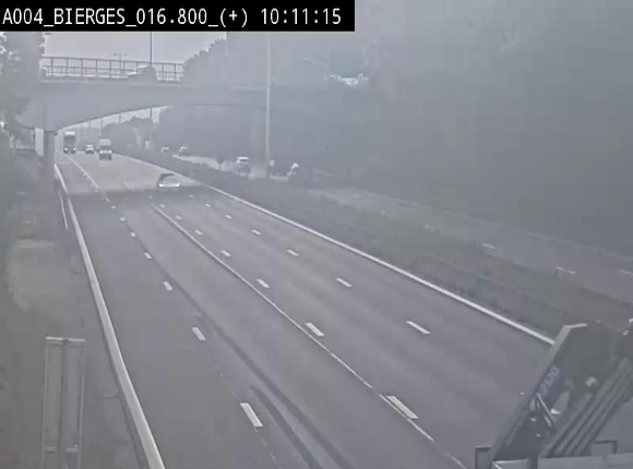 <h2>Webcam à Wavre, à hauteur de la sortie 5 Bierges. Vue orientée vers Namur</h2>