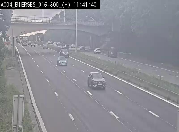 <h2>Webcam à Wavre, à hauteur de la sortie 5 Bierges. Vue orientée vers Namur</h2>