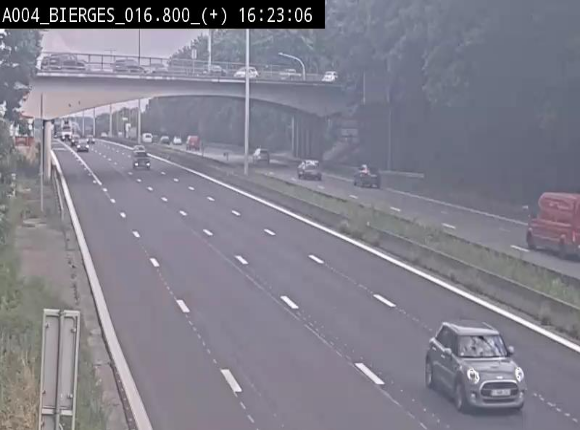 <h2>Webcam à Wavre, à hauteur de la sortie 5 Bierges. Vue orientée vers Namur</h2>