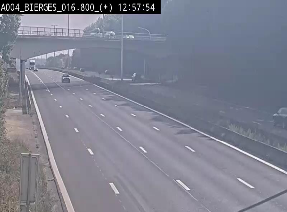 <h2>Webcam à Wavre, à hauteur de la sortie 5 Bierges. Vue orientée vers Namur</h2>