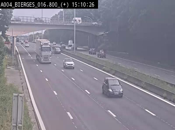<h2>Webcam à Wavre, à hauteur de la sortie 5 Bierges. Vue orientée vers Namur</h2>