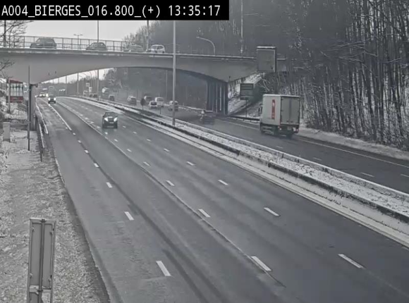 <h2>Webcam à Wavre, à hauteur de la sortie 5 Bierges. Vue orientée vers Namur</h2>