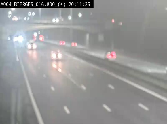 <h2>Webcam à Wavre, à hauteur de la sortie 5 Bierges. Vue orientée vers Namur</h2>