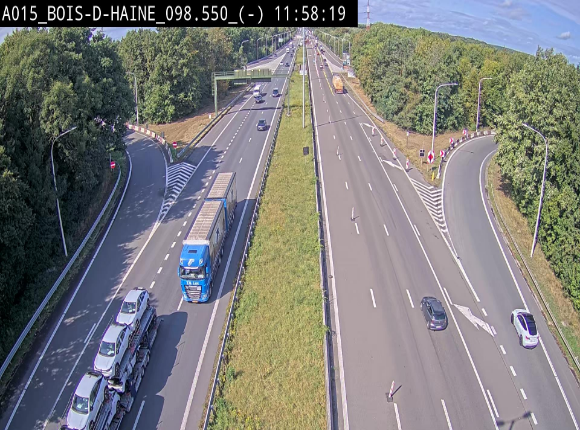 <h2>Webcam autoroute Belgique - Bois d'Haine - E42 - BK 98.6</h2>