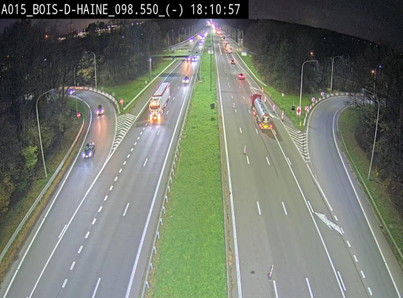 <h2>Webcam autoroute Belgique - Bois d'Haine - E42 - BK 98.6</h2>