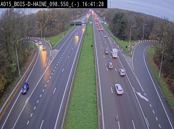 <h2>Webcam autoroute Belgique - Bois d'Haine - E42 - BK 98.6</h2>