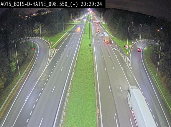 Webcam autoroute Belgique - Bois d'Haine - E42 - BK 98.6