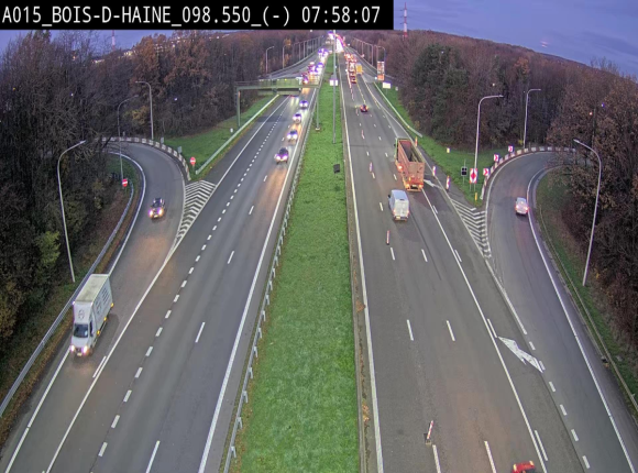 <h2>Webcam autoroute Belgique - Bois d'Haine - E42 - BK 98.6</h2>