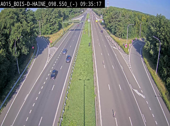 <h2>Webcam autoroute Belgique - Bois d'Haine - E42 - BK 98.6</h2>