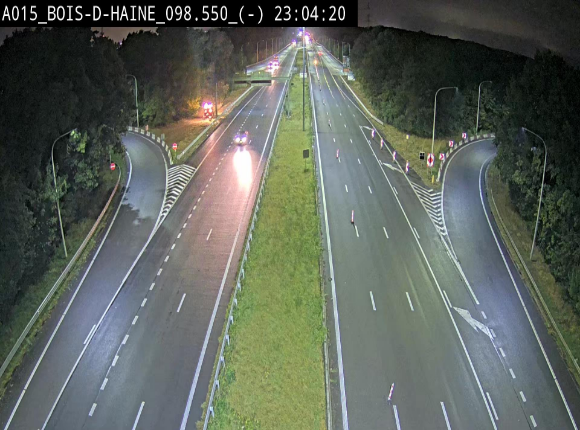<h2>Webcam autoroute Belgique - Bois d'Haine - E42 - BK 98.6</h2>
