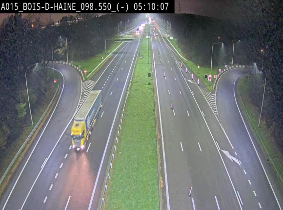 <h2>Webcam autoroute Belgique - Bois d'Haine - E42 - BK 98.6</h2>