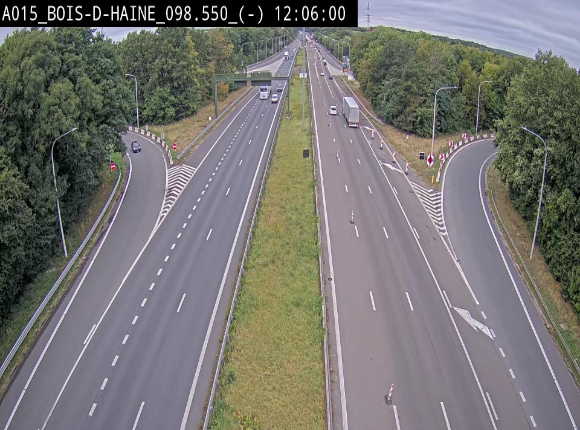 <h2>Webcam autoroute Belgique - Bois d'Haine - E42 - BK 98.6</h2>