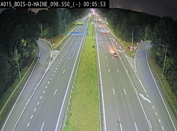 <h2>Webcam autoroute Belgique - Bois d'Haine - E42 - BK 98.6</h2>