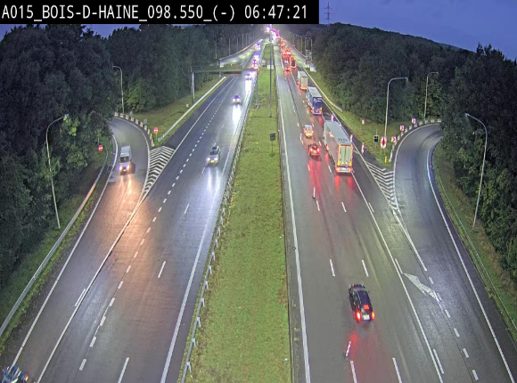 <h2>Webcam autoroute Belgique - Bois d'Haine - E42 - BK 98.6</h2>