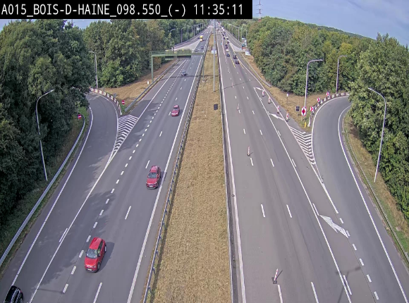 <h2>Webcam autoroute Belgique - Bois d'Haine - E42 - BK 98.6</h2>