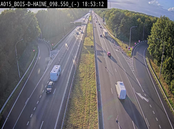 <h2>Webcam autoroute Belgique - Bois d'Haine - E42 - BK 98.6</h2>