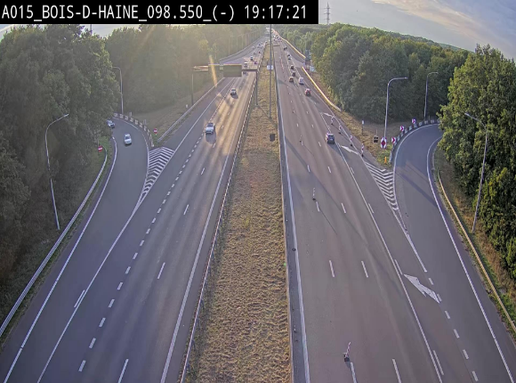 <h2>Webcam autoroute Belgique - Bois d'Haine - E42 - BK 98.6</h2>