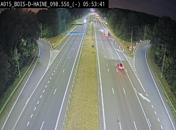 <h2>Webcam autoroute Belgique - Bois d'Haine - E42 - BK 98.6</h2>