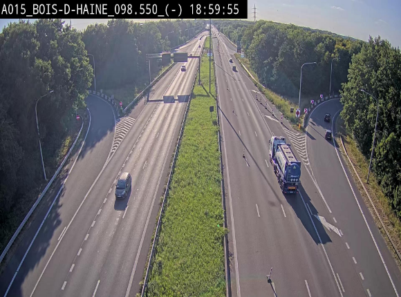 <h2>Webcam autoroute Belgique - Bois d'Haine - E42 - BK 98.6</h2>