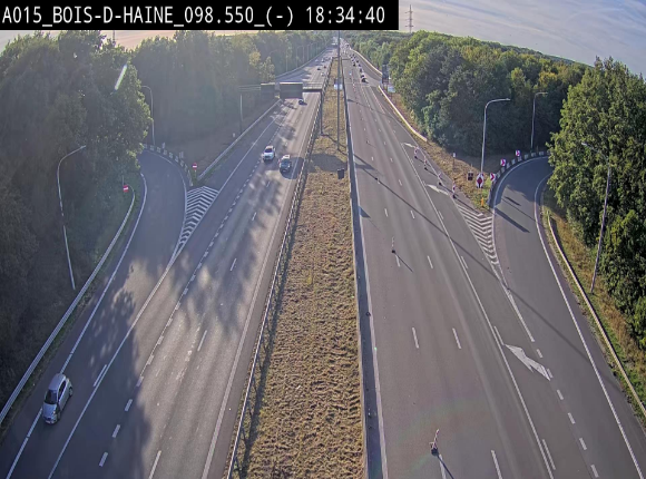 <h2>Webcam autoroute Belgique - Bois d'Haine - E42 - BK 98.6</h2>