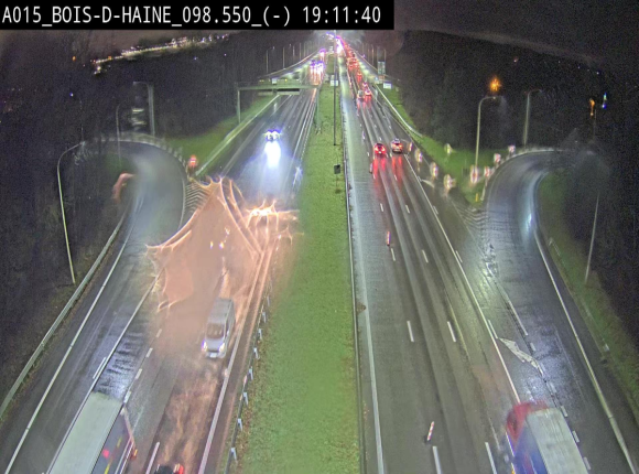 Webcam autoroute Belgique - Bois d'Haine - E42 - BK 98.6