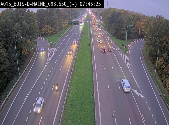 <h2>Webcam autoroute Belgique - Bois d'Haine - E42 - BK 98.6</h2>