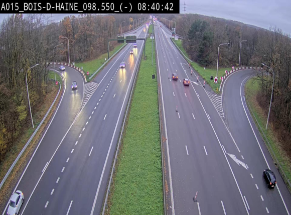 <h2>Webcam autoroute Belgique - Bois d'Haine - E42 - BK 98.6</h2>