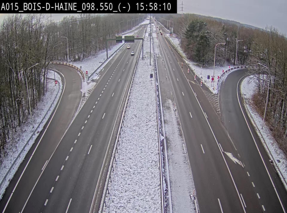<h2>Webcam autoroute Belgique - Bois d'Haine - E42 - BK 98.6</h2>