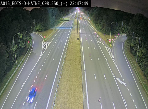 <h2>Webcam autoroute Belgique - Bois d'Haine - E42 - BK 98.6</h2>