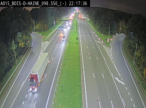 <h2>Webcam autoroute Belgique - Bois d'Haine - E42 - BK 98.6</h2>