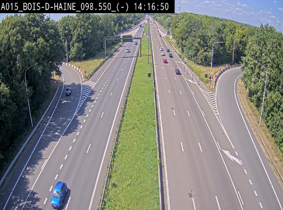 <h2>Webcam autoroute Belgique - Bois d'Haine - E42 - BK 98.6</h2>