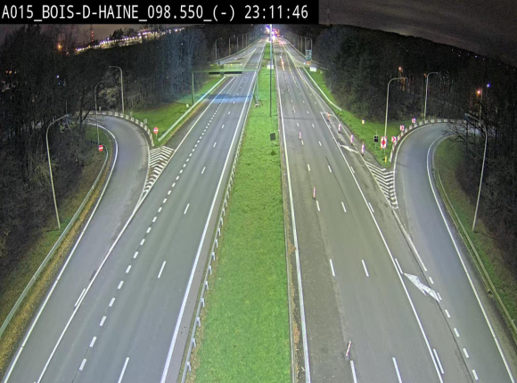 Webcam autoroute Belgique - Bois d'Haine - E42 - BK 98.6