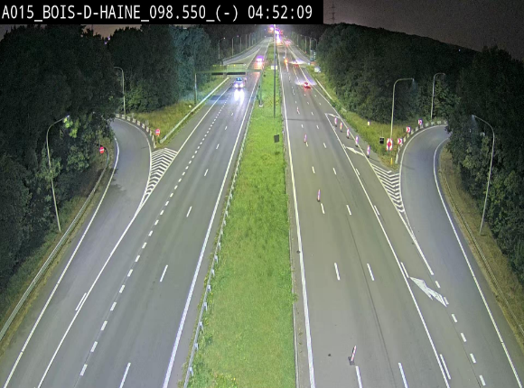 <h2>Webcam autoroute Belgique - Bois d'Haine - E42 - BK 98.6</h2>