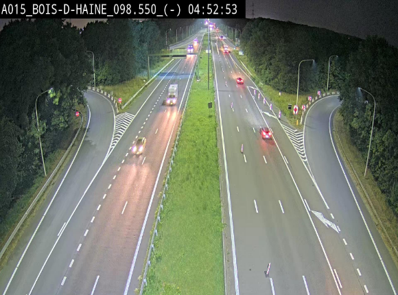 <h2>Webcam autoroute Belgique - Bois d'Haine - E42 - BK 98.6</h2>