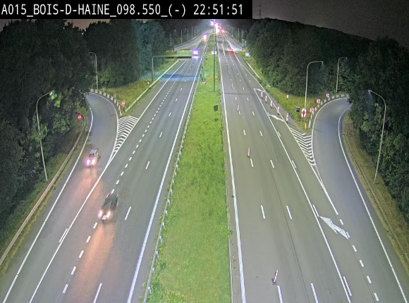 <h2>Webcam autoroute Belgique - Bois d'Haine - E42 - BK 98.6</h2>