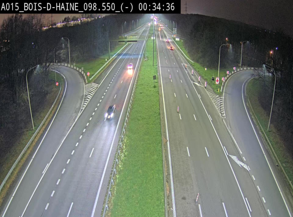 Webcam autoroute Belgique - Bois d'Haine - E42 - BK 98.6