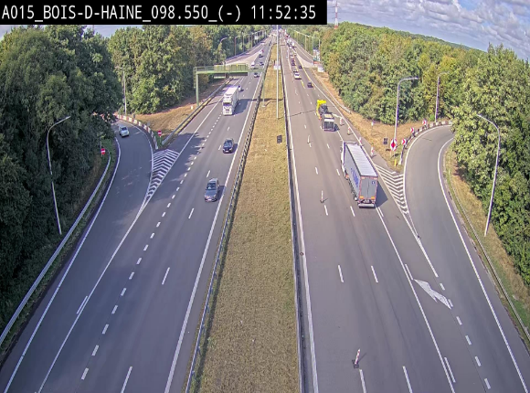 <h2>Webcam autoroute Belgique - Bois d'Haine - E42 - BK 98.6</h2>