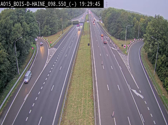 <h2>Webcam autoroute Belgique - Bois d'Haine - E42 - BK 98.6</h2>