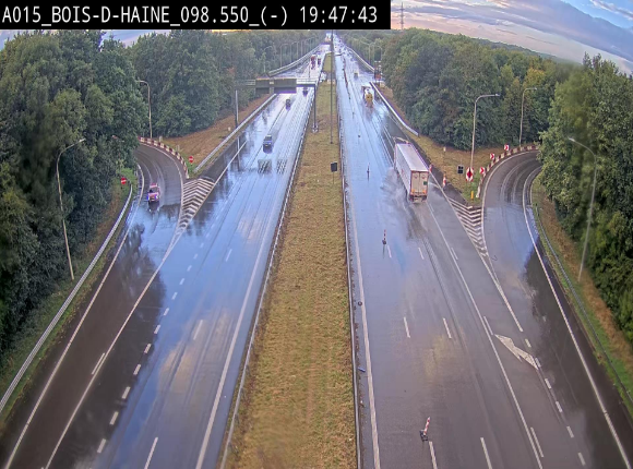 <h2>Webcam autoroute Belgique - Bois d'Haine - E42 - BK 98.6</h2>