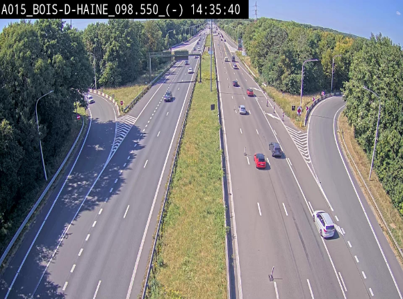 <h2>Webcam autoroute Belgique - Bois d'Haine - E42 - BK 98.6</h2>