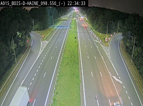 <h2>Webcam autoroute Belgique - Bois d'Haine - E42 - BK 98.6</h2>