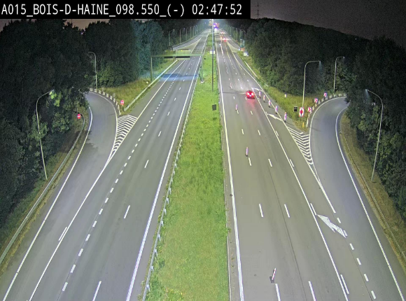 <h2>Webcam autoroute Belgique - Bois d'Haine - E42 - BK 98.6</h2>