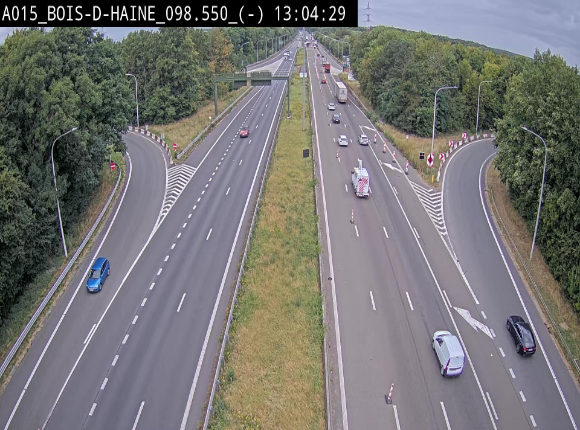 <h2>Webcam autoroute Belgique - Bois d'Haine - E42 - BK 98.6</h2>