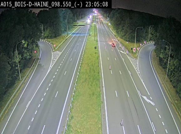 <h2>Webcam autoroute Belgique - Bois d'Haine - E42 - BK 98.6</h2>