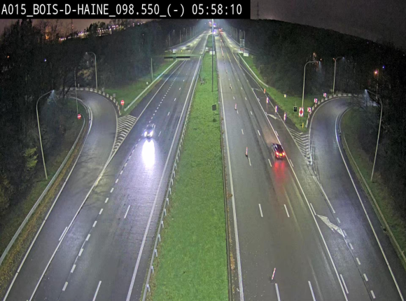 Webcam autoroute Belgique - Bois d'Haine - E42 - BK 98.6